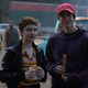 Theo (Lachlan Watson) and Robin (Jonathan Whitesell) have their first date.
